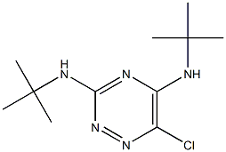 6-Chloro-3,5-bis(tert-butylamino)-1,2,4-triazine Structure