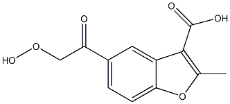 5-(Hydroperoxyacetyl)-2-methyl-3-benzofurancarboxylic acid|