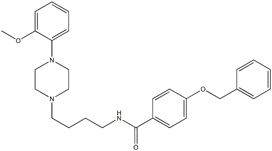 N-[4-[4-(2-Methoxyphenyl)-1-piperazinyl]butyl]-4-benzyloxybenzamide Structure