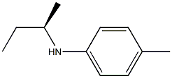 [R,(-)]-N-sec-Butyl-p-toluidine Struktur