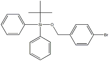 1-Bromo-4-[(tert-butyldiphenylsilyloxy)methyl]benzene,,结构式