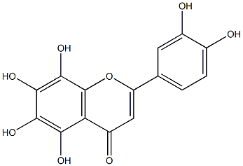 3',4',5,6,7,8-Hexahydroxyflavone Structure