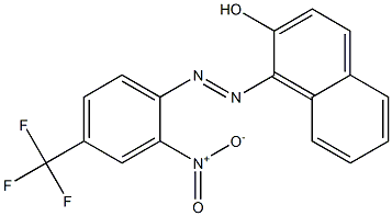 1-[(4-Trifluoromethyl-2-nitrophenyl)azo]-2-naphthol,,结构式