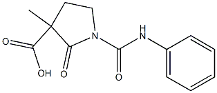1-[(Phenylamino)carbonyl]-2-oxo-3-methylpyrrolidine-3-carboxylic acid