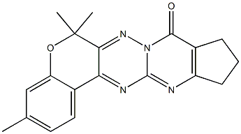10,11-Dihydro-3,6,6-trimethyl-6H,8H-7,7a,12,13-tetraaza-5-oxa-9H-benzo[a]cyclopent[i]anthracen-8-one,,结构式