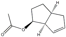 Acetic acid (1S,2S,5S)-bicyclo[3.3.0]oct-7-en-2-yl ester Struktur