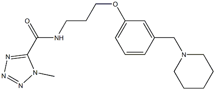 N-[3-[3-(Piperidinomethyl)phenoxy]propyl](1-methyl-1H-tetrazol-5-yl)formamide|