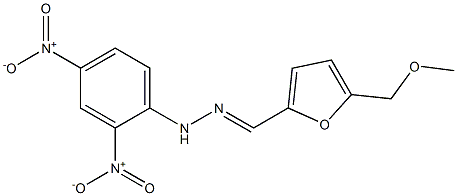 5-Methoxymethyl-2-[[2-(2,4-dinitrophenyl)hydrazono]methyl]furan Structure