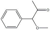 1-Methoxy-1-(phenyl)acetone Structure