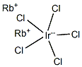 ペンタクロロイリジウム(III)酸ルビジウム 化学構造式