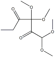 1,1,3,3-テトラメトキシ-2,4-ヘキサンジオン 化学構造式