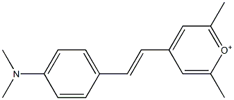 2,6-Dimethyl-4-[4-(dimethylamino)styryl]pyrylium,,结构式