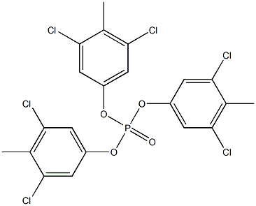 りん酸トリス(3,5-ジクロロ-4-メチルフェニル) 化学構造式