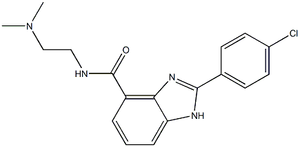 2-(4-Chlorophenyl)-N-[2-(dimethylamino)ethyl]-1H-benzimidazole-4-carboxamide