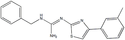 2-[[Amino(benzylamino)methylene]amino]-4-(3-methylphenyl)thiazole Structure