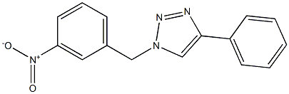 1-(3-Nitrobenzyl)-4-phenyl-1H-1,2,3-triazole,,结构式