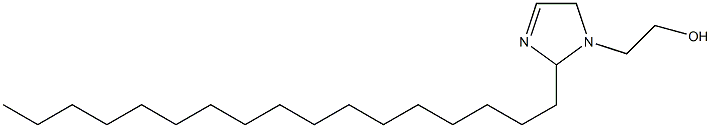 1-(2-ヒドロキシエチル)-2-ヘプタデシル-3-イミダゾリン 化学構造式