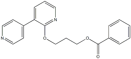 Benzoic acid 3-[(3,4'-bipyridin-6-yl)oxy]propyl ester,,结构式