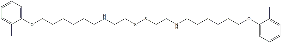 N,N'-(Dithiodi-2,1-ethanediyl)bis[6-(2-methylphenoxy)-1-hexanamine] Struktur