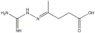 4-[2-(Aminoiminomethyl)hydrazono]pentanoic acid