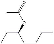 (+)-Acetic acid (R)-1-ethylpentyl ester Structure