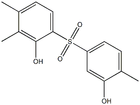 2,3'-Dihydroxy-3,4,4'-trimethyl[sulfonylbisbenzene],,结构式