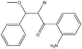 1-(2-Aminophenyl)-2-bromo-3-methoxy-3-phenylpropan-1-one|