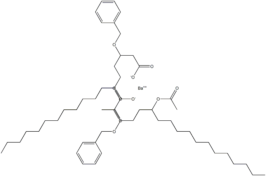 Bis(3-benzyloxy-6-acetyloxystearic acid)barium salt