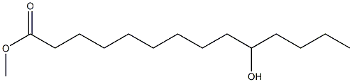 10-Hydroxytetradecanoic acid methyl ester Struktur