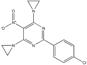  4,6-Bis(1-aziridinyl)-2-(p-chlorophenyl)-5-nitropyrimidine