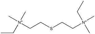 (Thiodiethylene)bis(ethyldimethylaminium) Structure