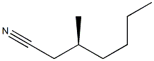 [S,(+)]-3-Methylheptanenitrile Struktur