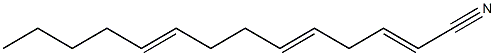 2,5,9-Tetradecatrienenitrile Structure