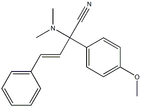 2-(4-Methoxyphenyl)-4-phenyl-2-dimethylamino-3-butenenitrile