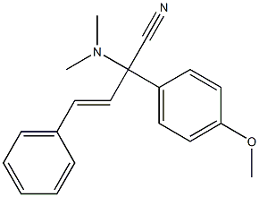  2-(4-Methoxyphenyl)-4-phenyl-2-dimethylamino-3-butenenitrile