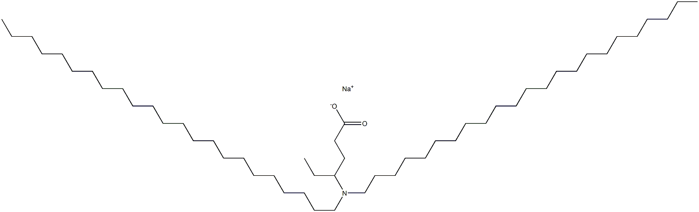 4-(Ditricosylamino)hexanoic acid sodium salt 结构式