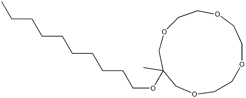 12-Methyl-12-decyloxy-1,4,7,10-tetraoxacyclotridecane