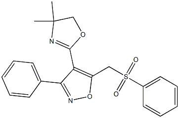 3-Phenyl-4-(4,4-dimethyl-2-oxazolin-2-yl)-5-[(phenylsulfonyl)methyl]isoxazole