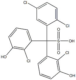 (2,5-Dichlorophenyl)bis(2-chloro-3-hydroxyphenyl)methanesulfonic acid