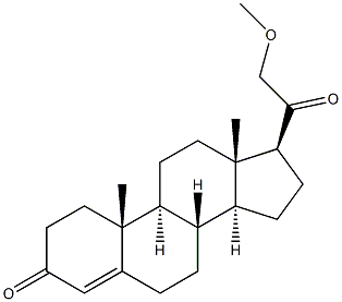 21-Methoxypregn-4-ene-3,20-dione,,结构式
