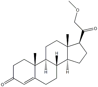 21-Methoxypregn-4-ene-3,20-dione Structure