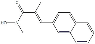 (E)-3-(2-Naphthalenyl)-2-methyl-N-methyl-2-propenehydroxamic acid Struktur