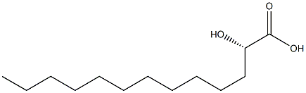 (S)-2-ヒドロキシトリデカン酸 化学構造式