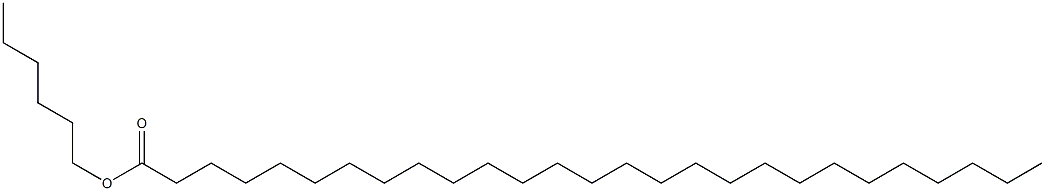 ヘプタコサン酸ヘキシル 化学構造式