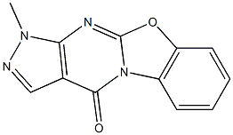 1-Methyl-1,2,4a,10-tetraaza-9-oxacyclopenta[b]fluoren-4(1H)-one,,结构式