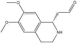 (1S)-6,7-Dimethoxy-1,2,3,4-tetrahydroisoquinoline-1-acetaldehyde Structure