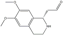 (1S)-6,7-Dimethoxy-1,2,3,4-tetrahydroisoquinoline-1-acetaldehyde Struktur