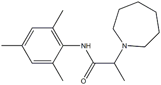 N-(2,4,6-Trimethylphenyl)-2-[(hexahydro-1H-azepin)-1-yl]propanamide 结构式