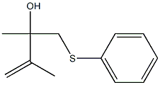 4-Phenylthio-2-methyl-3-methyl-1-buten-3-ol Structure