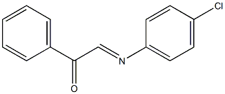 2-[(4-Chlorophenyl)imino]-1-phenylethanone 结构式